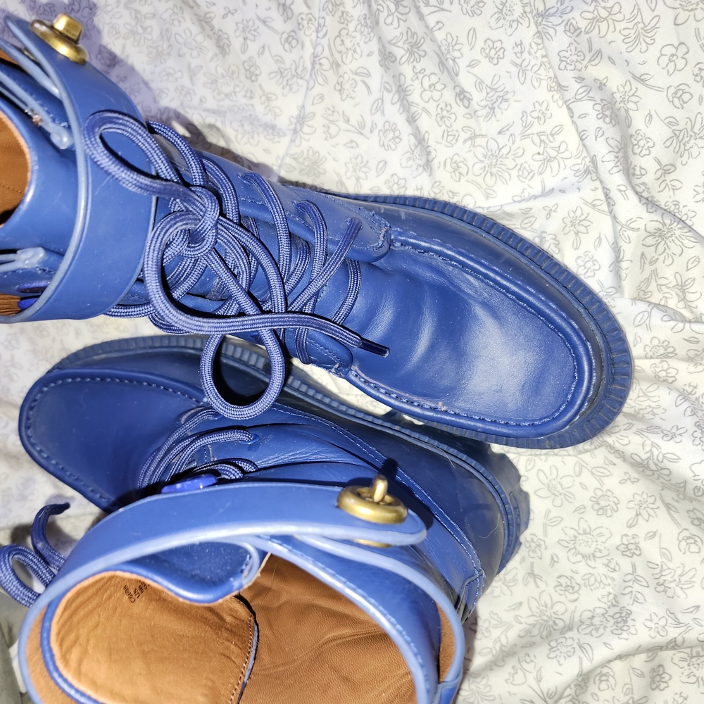 Coach Blue Ankle Boots